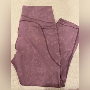 Lilac floral Zyia leggings